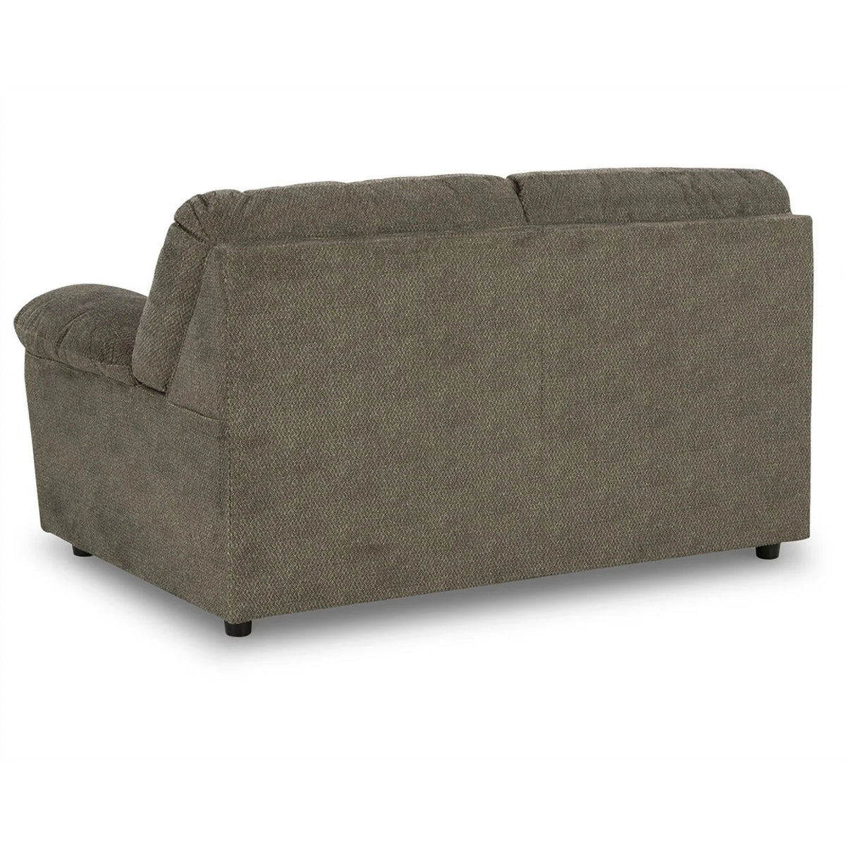 Gray Fabric Wood Loveseat V5934