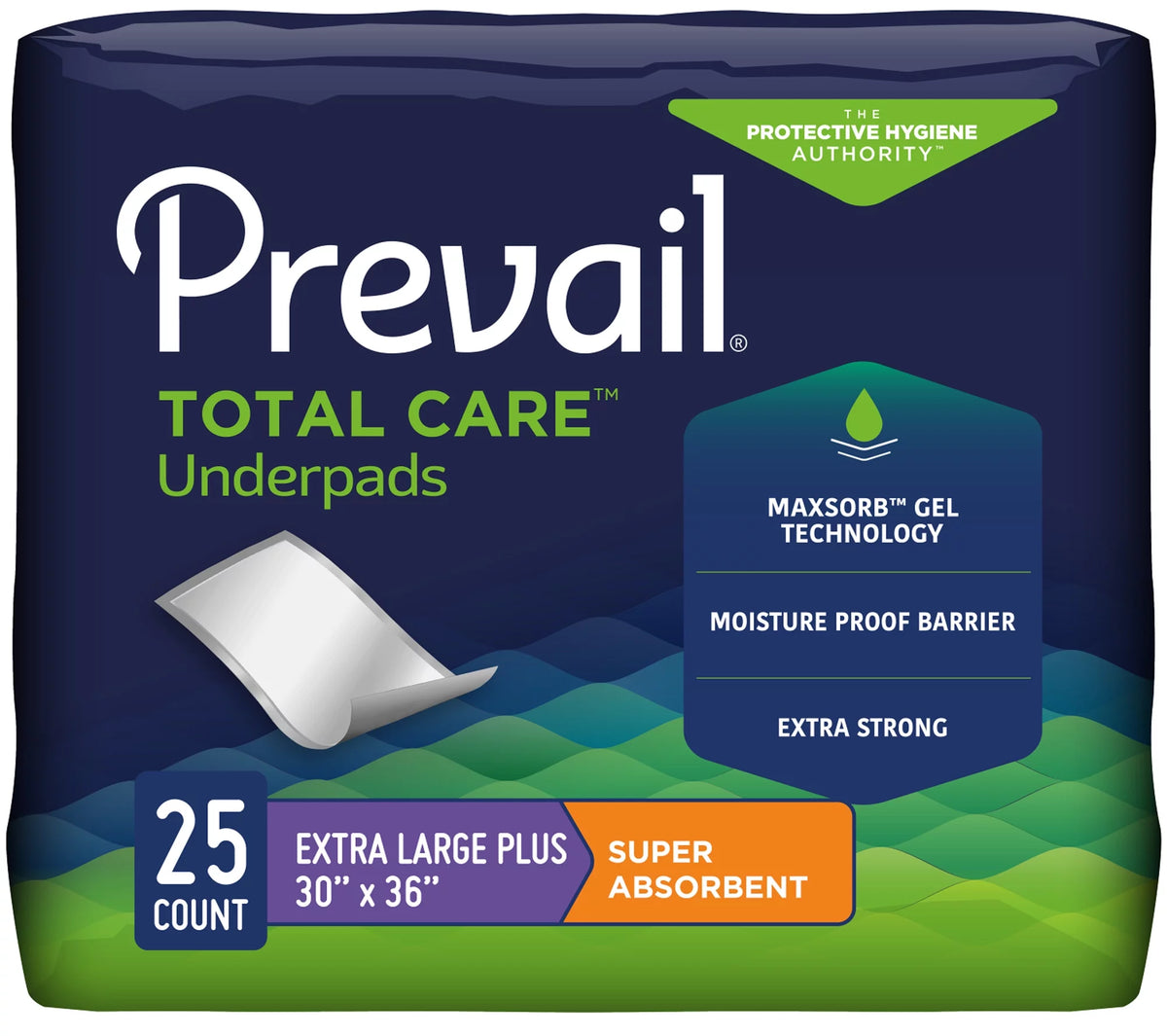 30 X 36 Inch Super Absorbency Underpad, Pack of 25 J7047