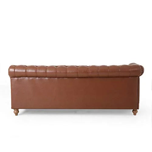 Cognac Brown Natural Sectional U33312