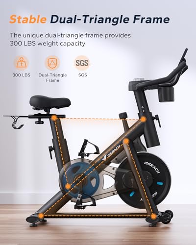 Exercise Bike with 300lbs Weight Capacity E8130