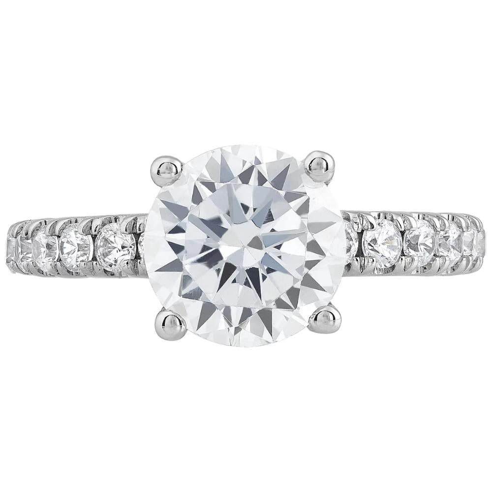 4Ct Diamond Engagement Ring in 14k White, Yellow, or Rose Gold X92648