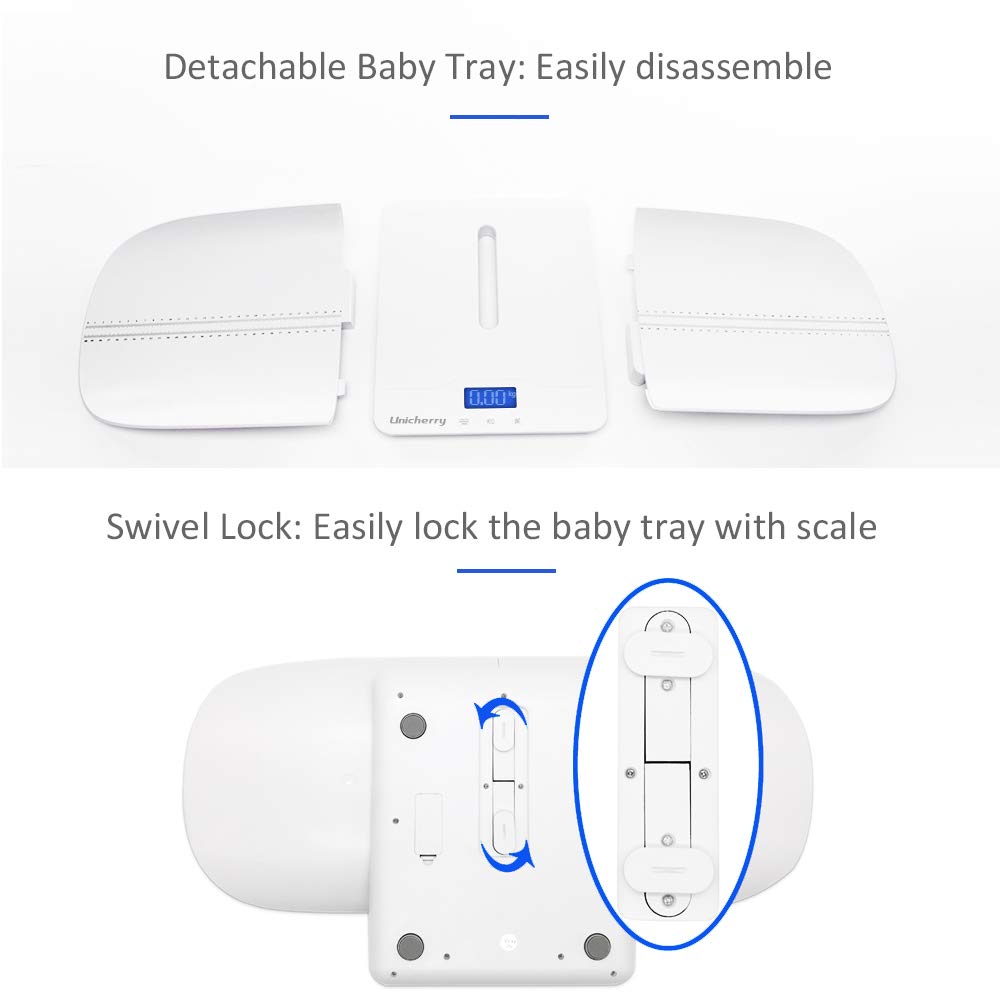 2 in 1 Digital Baby Scale with 4 Weighing Modes, Blue Backlight, Pack of 2 F72612