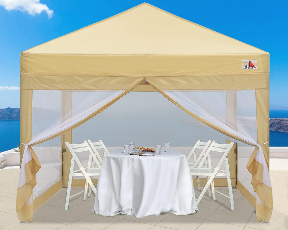 10x10 Pop Up Canopy Tent with Netting Walls H19419