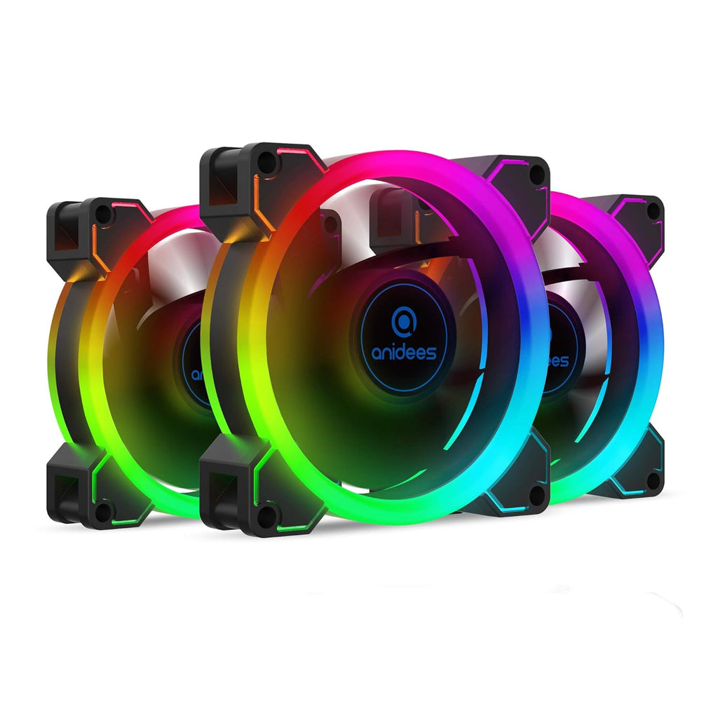 140mm 3pcs RGB PWM Dual Light Loop Fan V508782