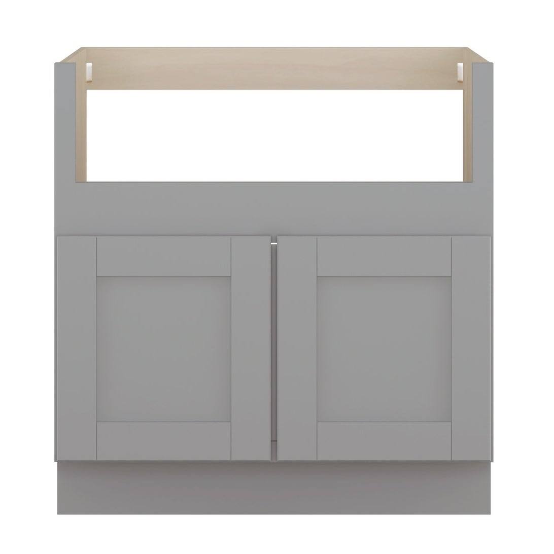 Dove Gray Double Door Farm Sink Base Cabinet S6641