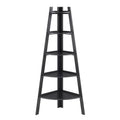 Black Corner Unit Bookcase D5169