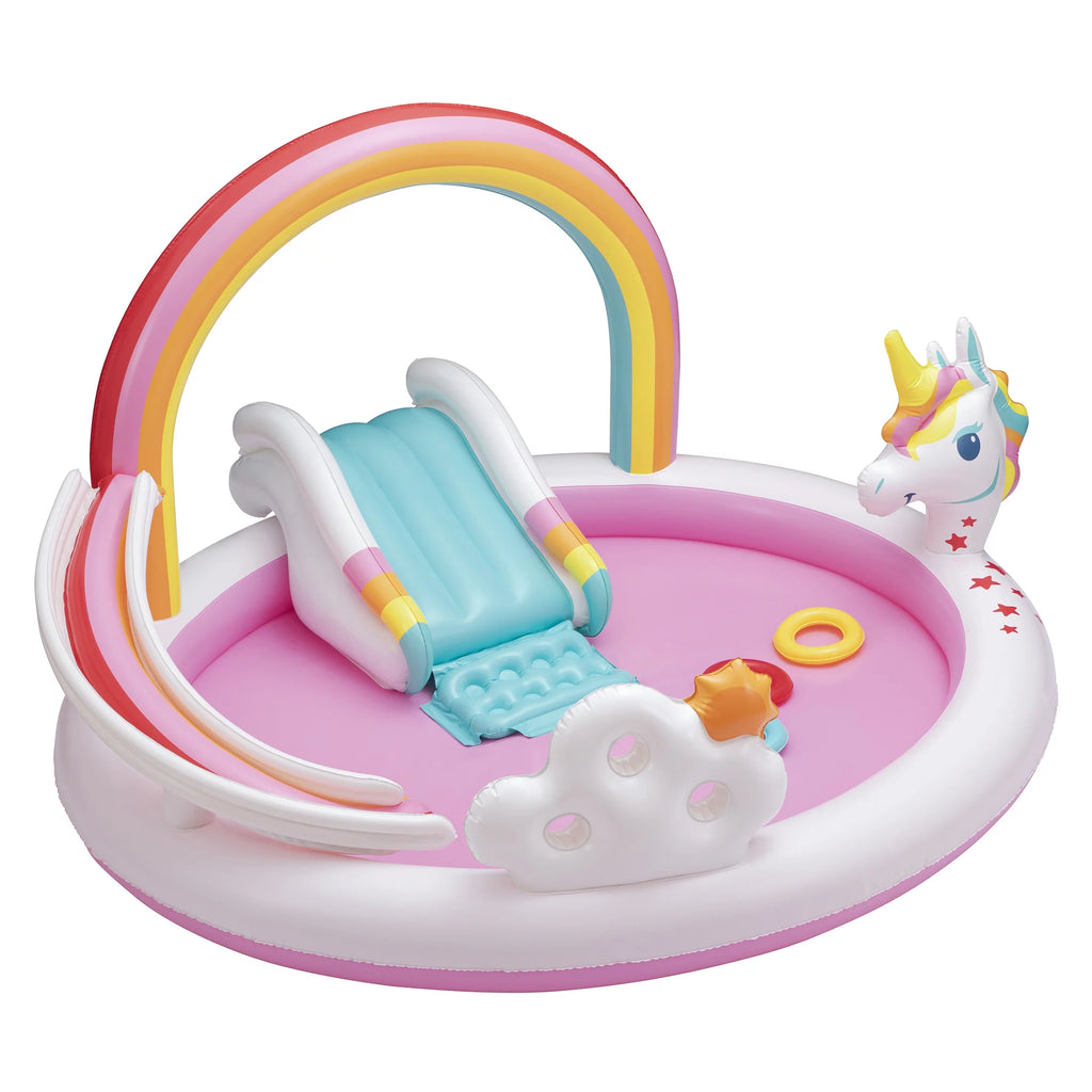 Rainbow Unicorn Kids Splash Pool with Sprinkler P1875
