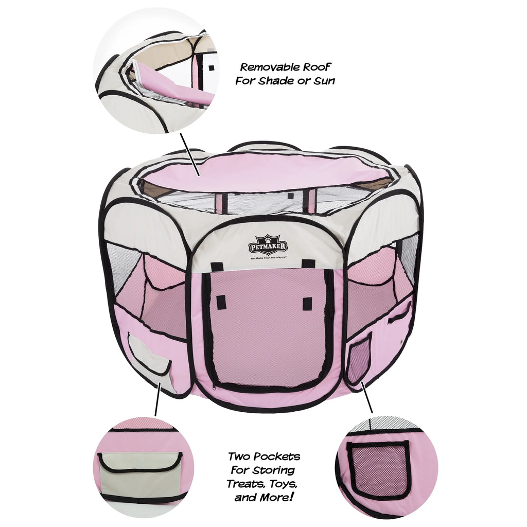 Pop-Up Dog Kennel with Carry Bag Y1070