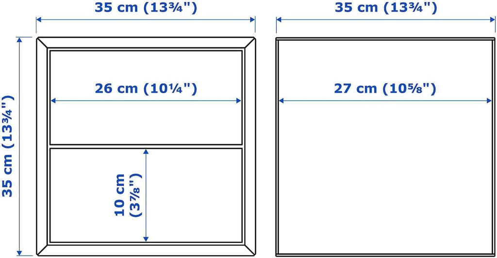 White Cabinet with 2 Drawers Y2754
