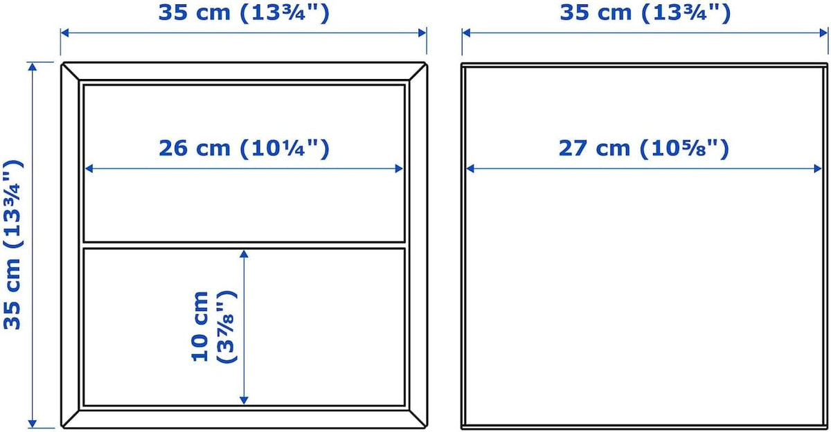 White Cabinet with 2 Drawers Y2754