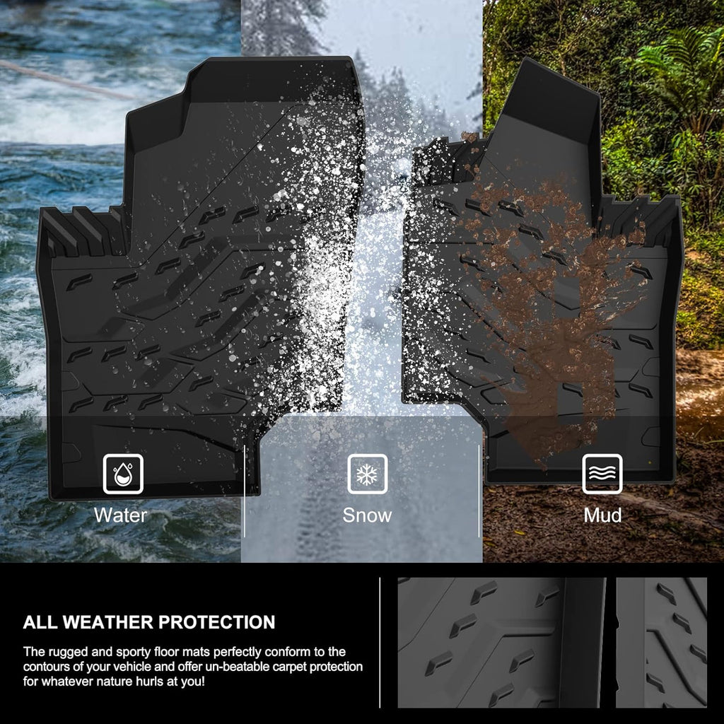 All Weather TPE Floor Mats Black B721