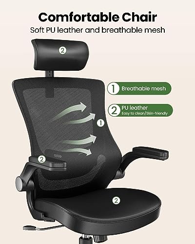 Ergonomic Mesh High Back Office Chair with Lumbar Support K45057