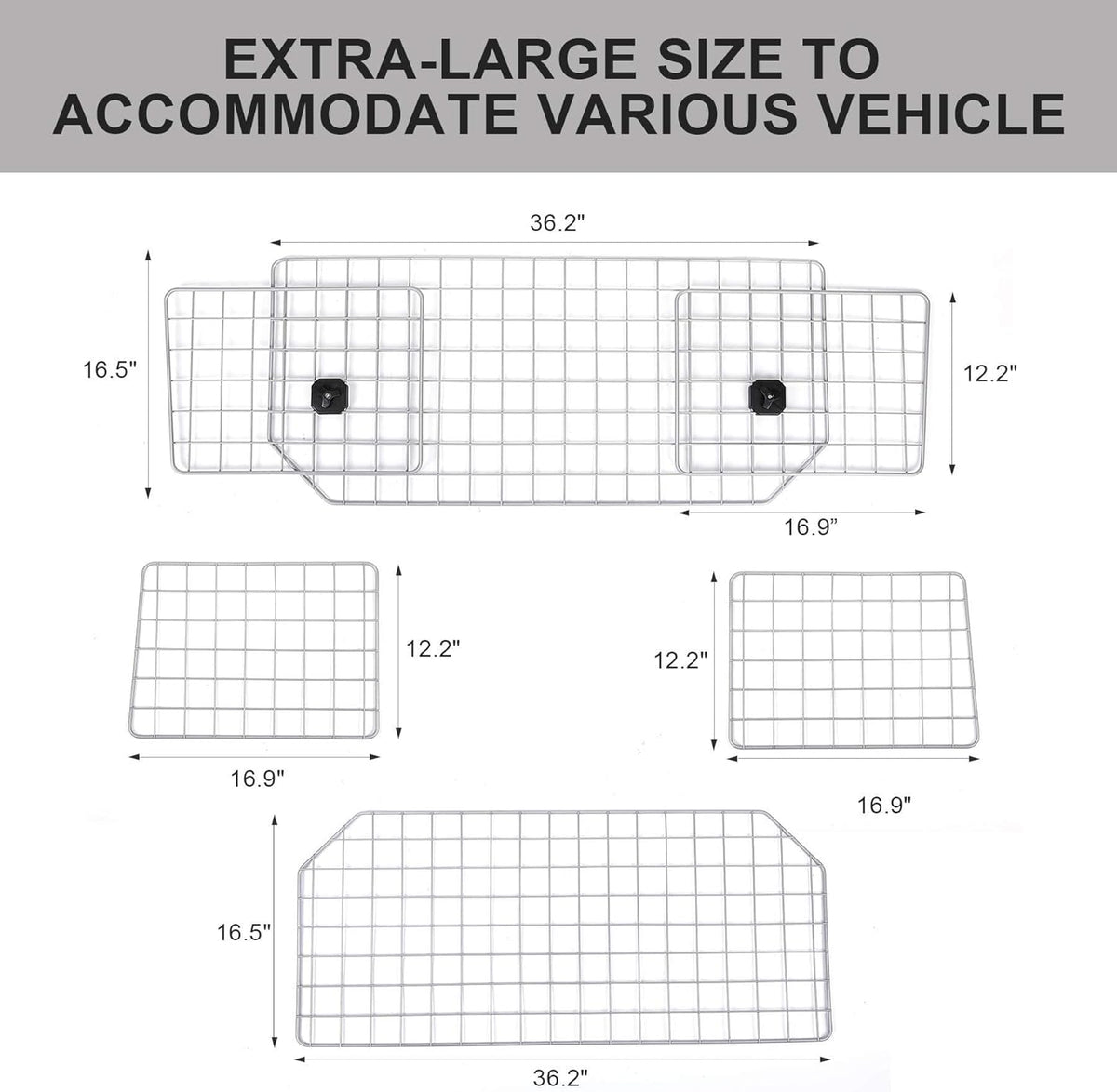 Heavy-Duty Adjustable Wire Mesh Pet Barrier H415028