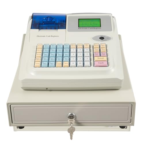 Black Grey Cash Register with Cash and Coin Drawer A51825