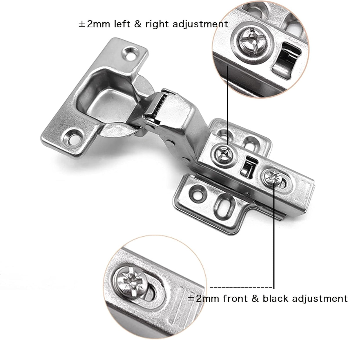 110 Degree Soft Close Cabinet Hinges 20 Pieces J70412