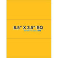 Fluorescent Orange Paper 8.5 x 3.5 Laser Sheets J994378