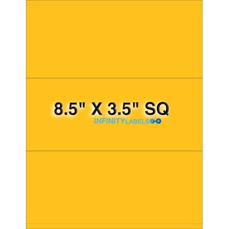 Fluorescent Orange Paper 8.5 x 3.5 Laser Sheets J994378