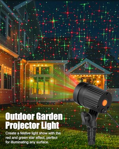 Red and Green Starry Projection Light W2537