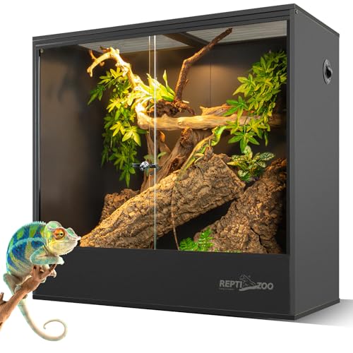 30 Gallon PVC Tall Reptile Terrarium with Sliding Door B728