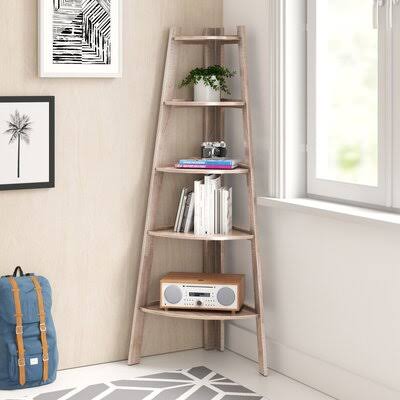 Black Corner Unit Bookcase D5169