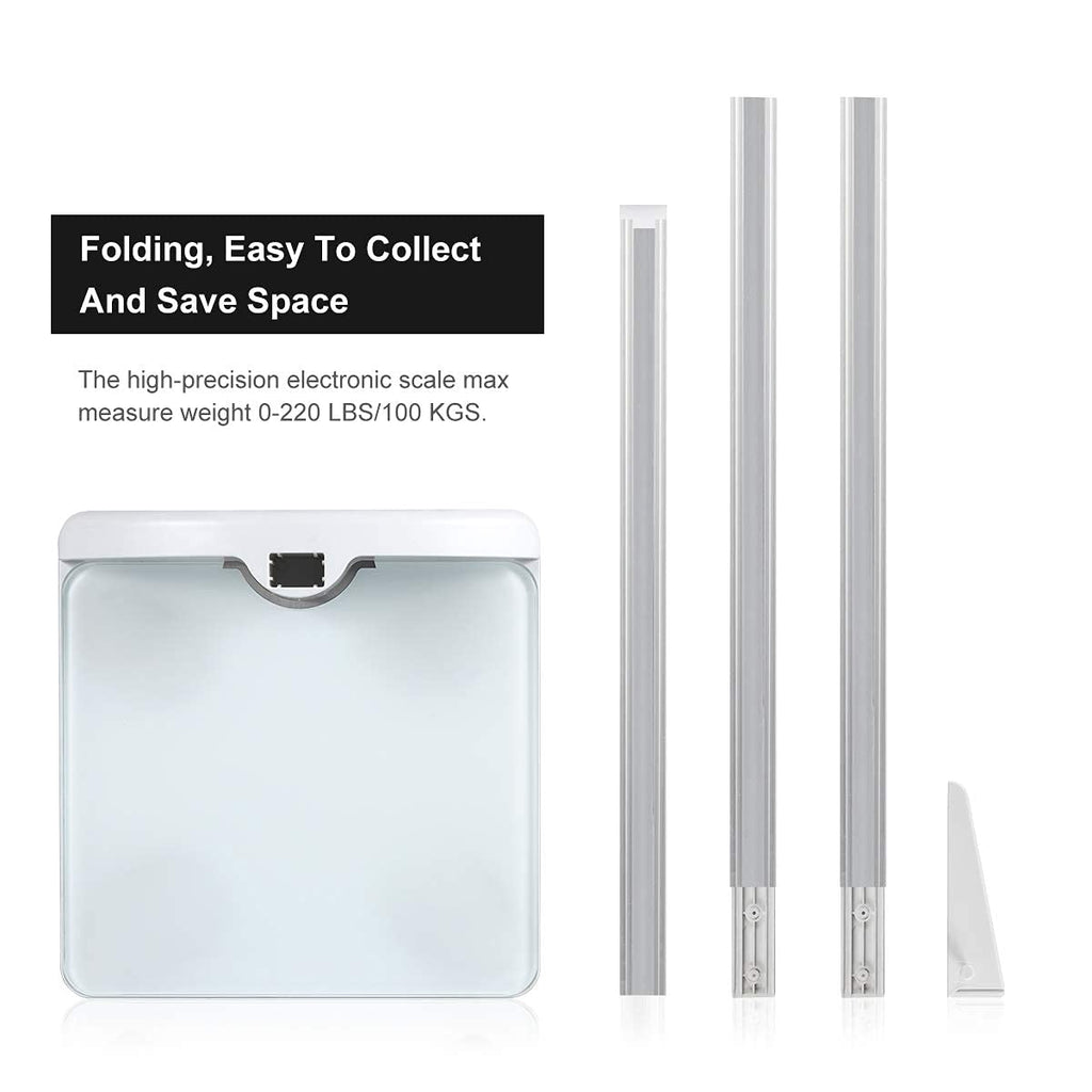 Digital Scale 2-in-1 200cm & 200lb Height Measurement Scale with Height Rod A375684