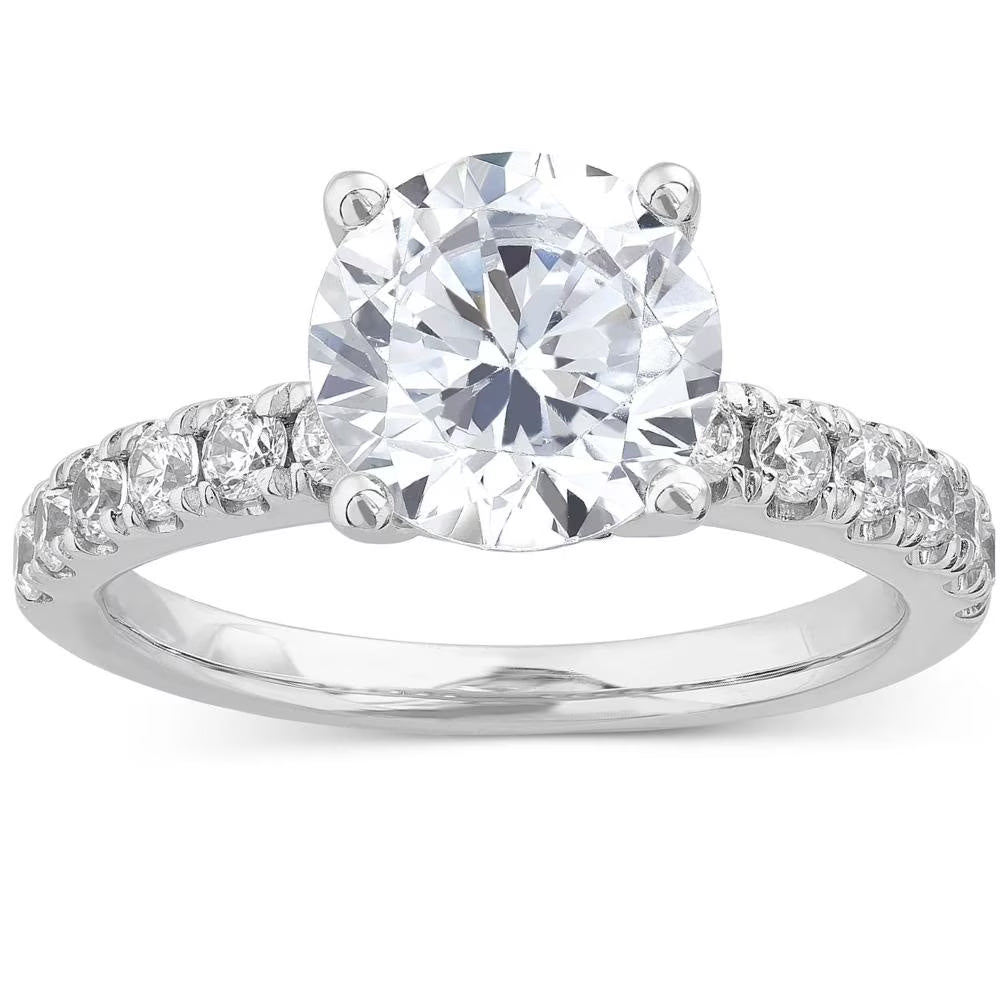 4Ct Diamond Engagement Ring in 14k White, Yellow, or Rose Gold X92648