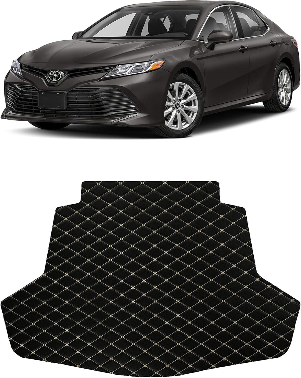 Black Full Coverage Floor Mat for Toyota Camry Q659