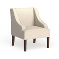 Cream Swoop Arm Accent Chair H20576