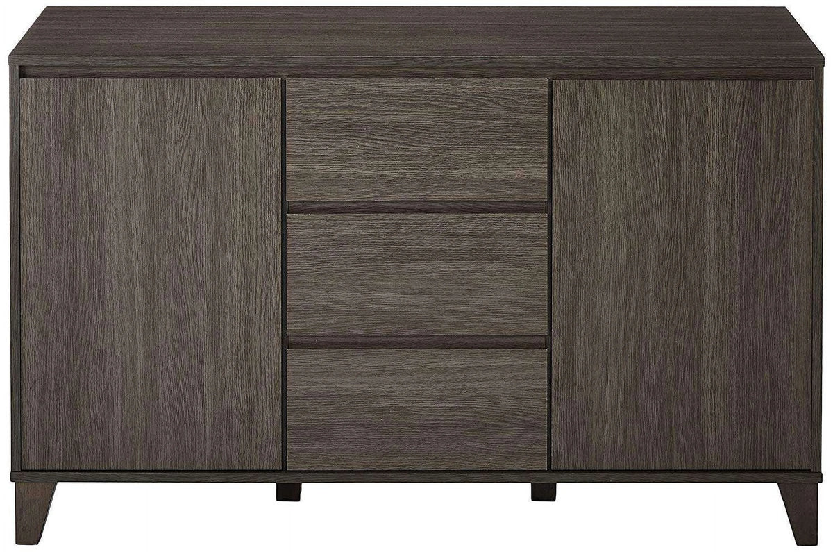 Wood Buffet Server Cabinet with 2 Doors & 3 Drawers M98374