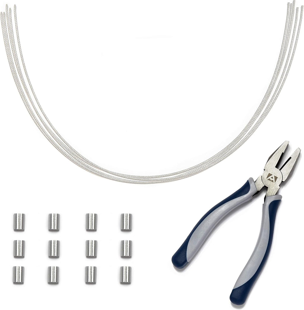 White 30 Pack Cable Tethers with Crimping Tool H799677