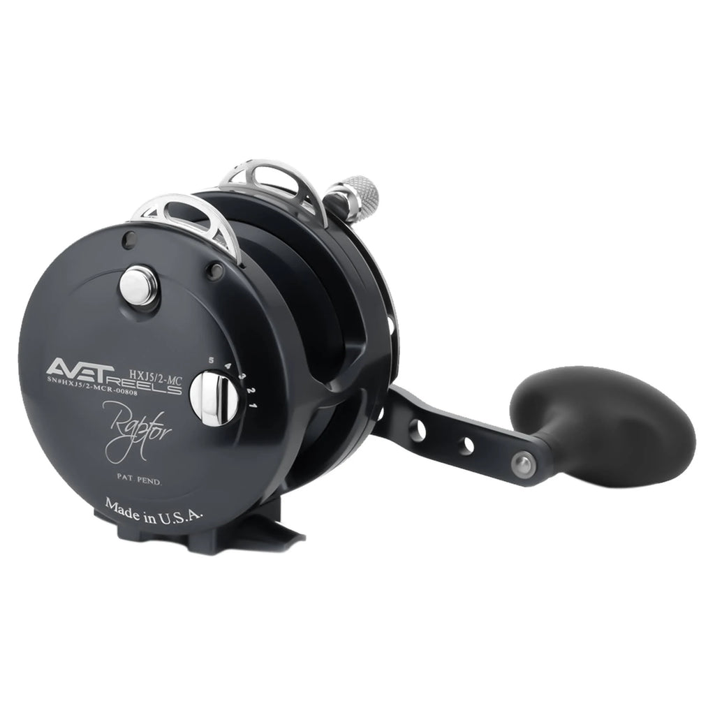 Black Two-Speed Lever Drag Casting Reel W8347