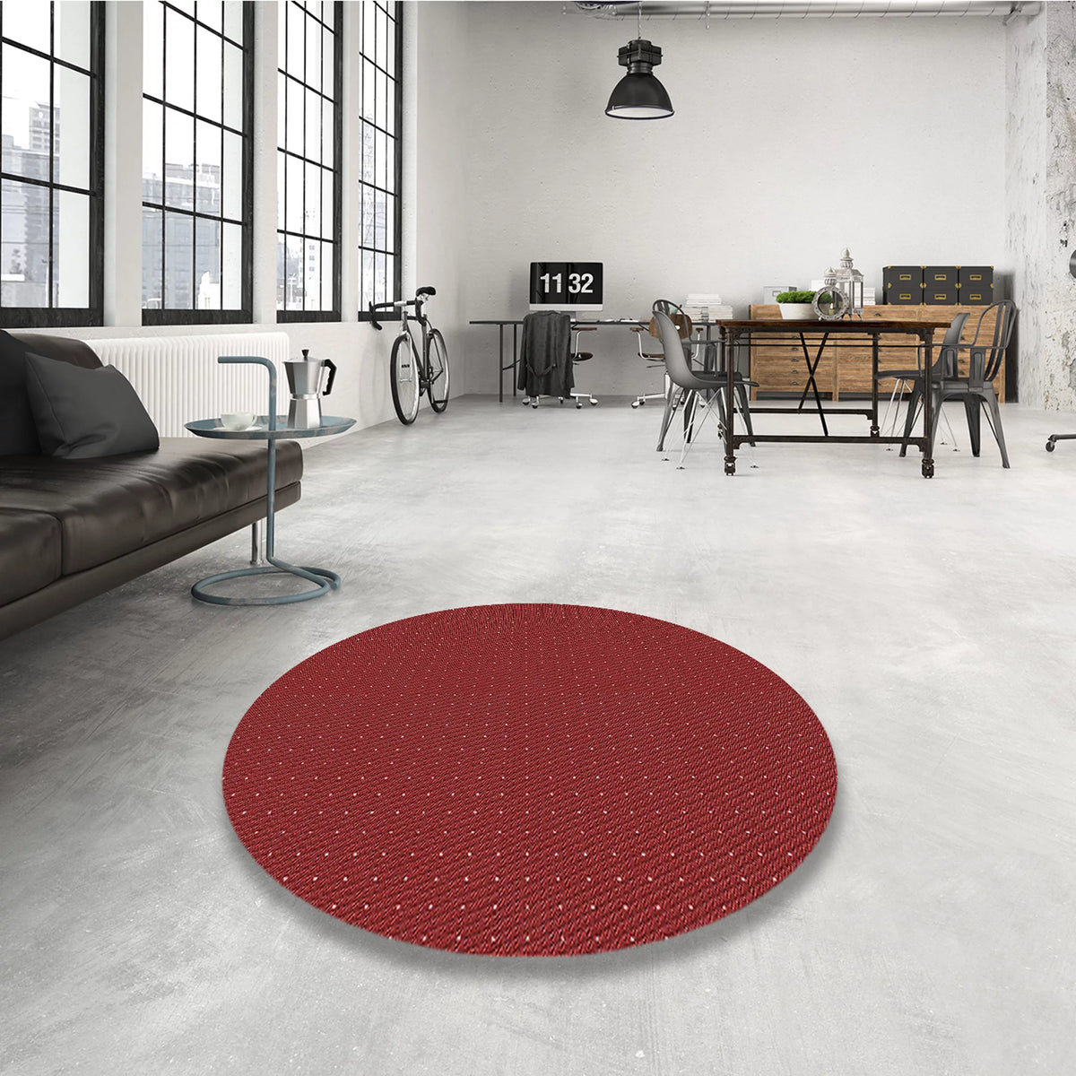 Machine Washable Red 5' x 8' Area Rugs X2404