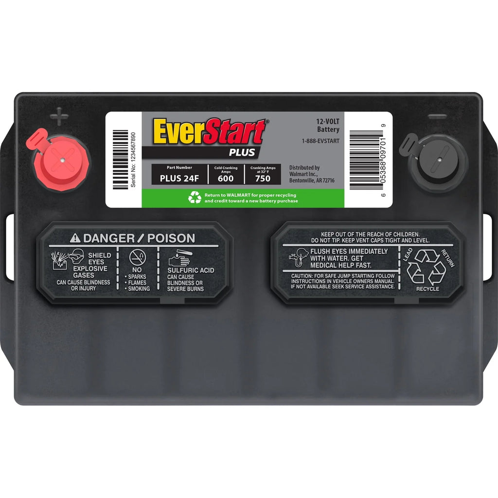 Lead Acid Automotive Battery Group Size 24F 12 Volt 600 CCA C882415