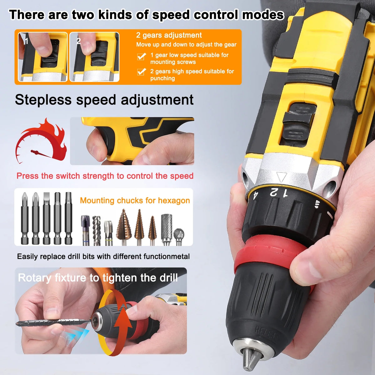 Electric Screwdriver 12 V Brushed Motor H2897