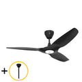 Black 52 Outdoor Ceiling Fan with Downrod A521