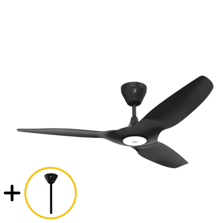 Black 52 Outdoor Ceiling Fan with Downrod A521