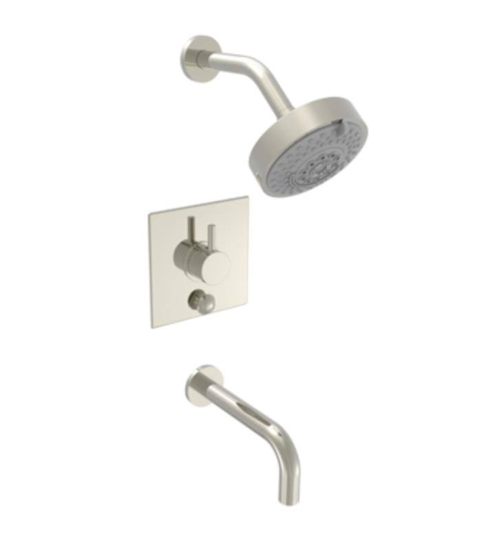 Satin Brass Lever Handle Tub and Shower Set E932689