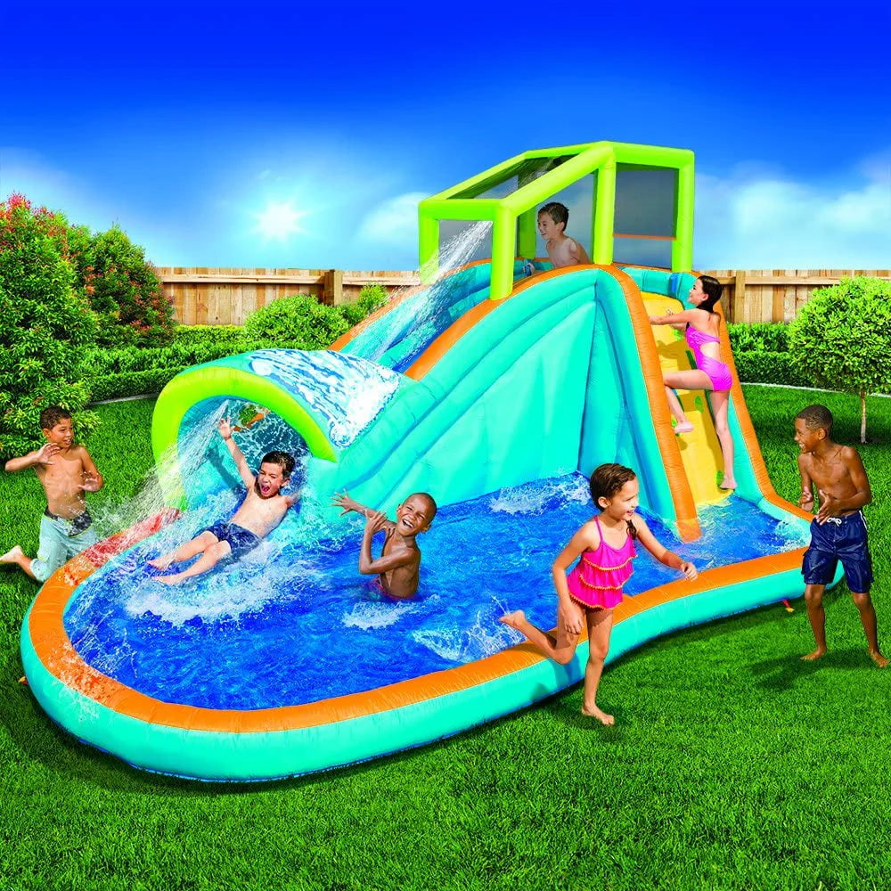 Inflatable Water Slide with Built in Sprinkler and Blower U633