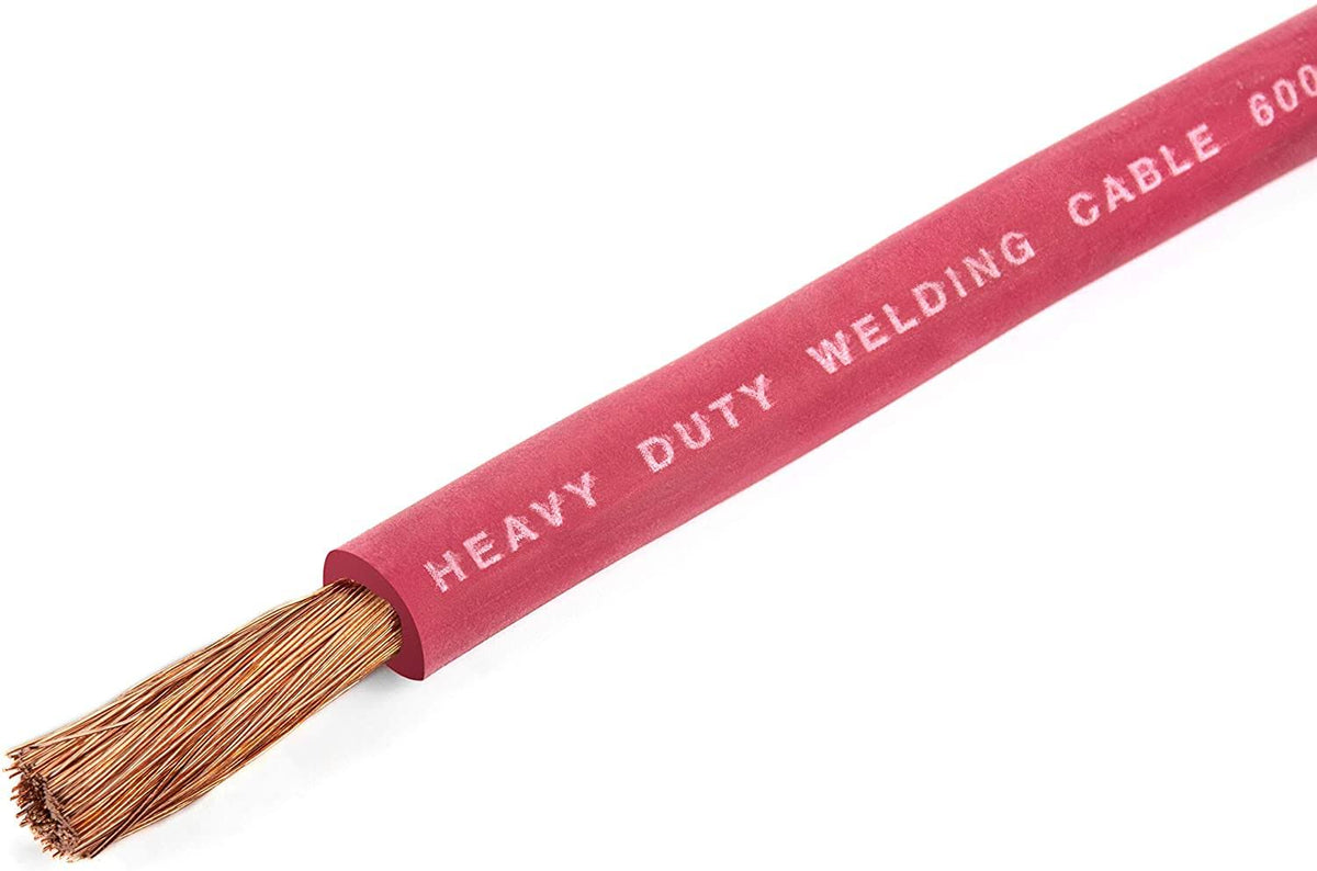 4 Gauge Red Welding Cable 20 Feet X63283