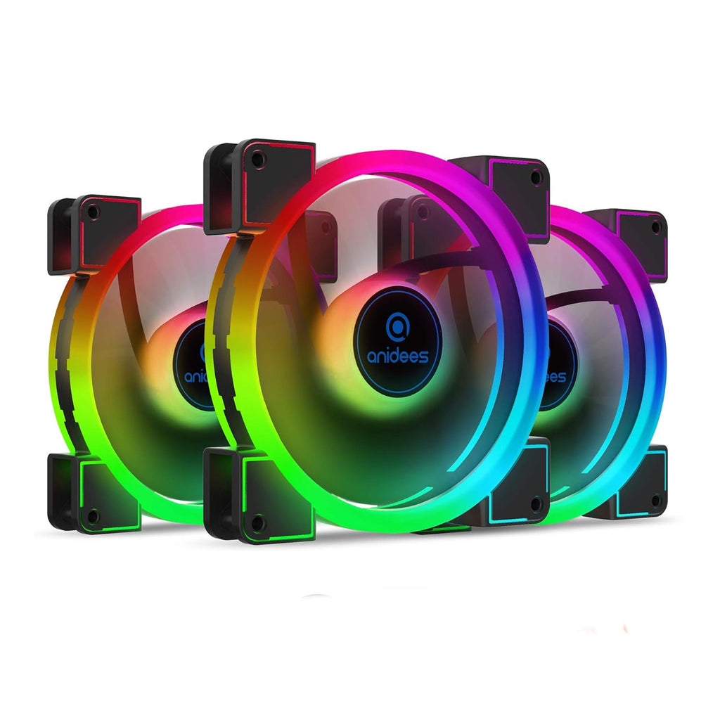 140mm 3pcs RGB PWM Dual Light Loop Fan V508782