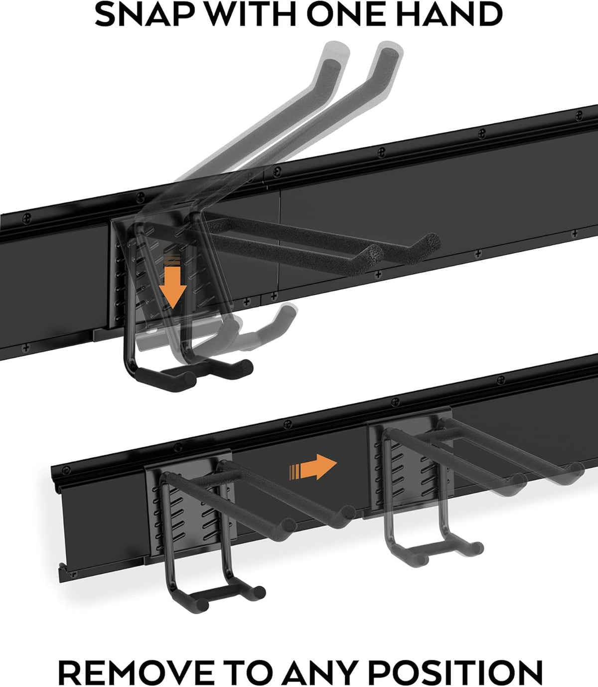 12 PCS Adjustable Steel Garage Storage Rack with 9 Wall Hooks and Hanger H648384