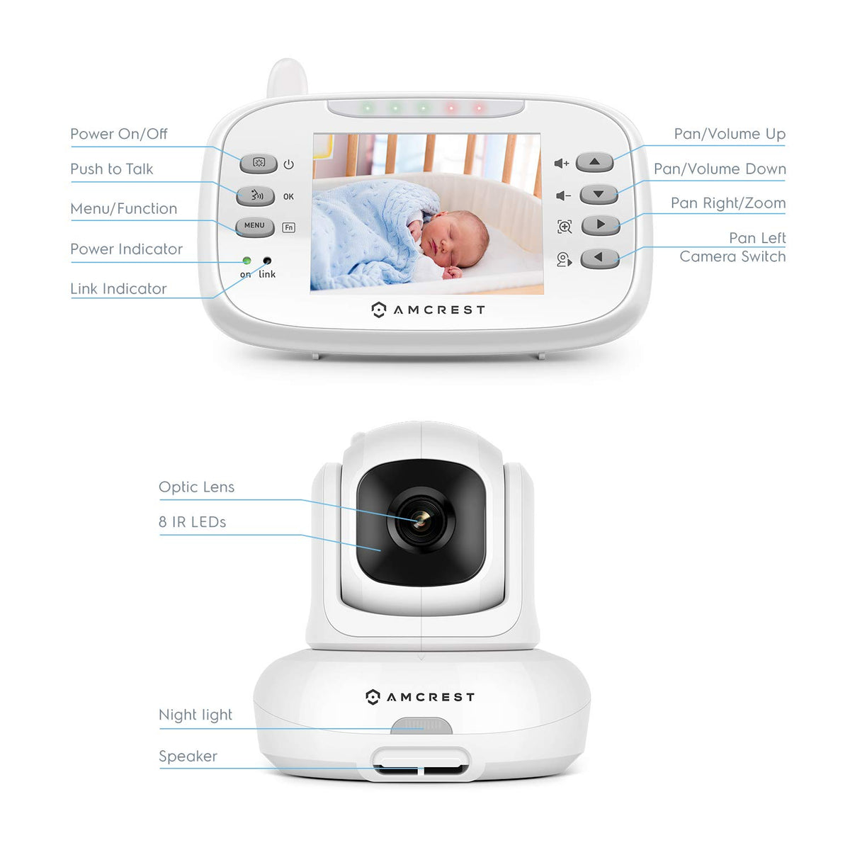Video Baby Monitor with Camera and Audio D611331
