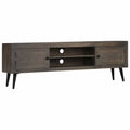 Mango Wood TV Stand with 2 Door Cabinet and 2 Storage Shelves Y5848