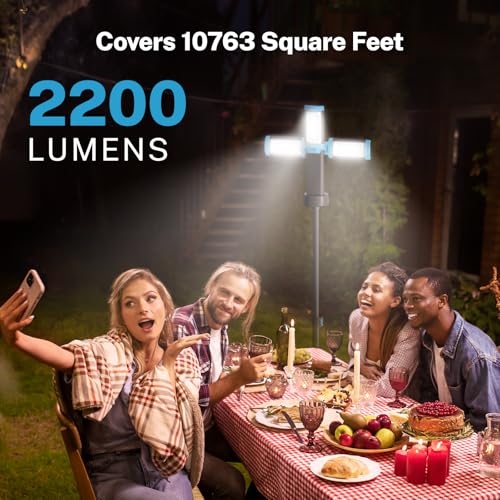 Rechargeable 10000mAh 2200 Lumens Dimmable Camping Light with Stand E37160