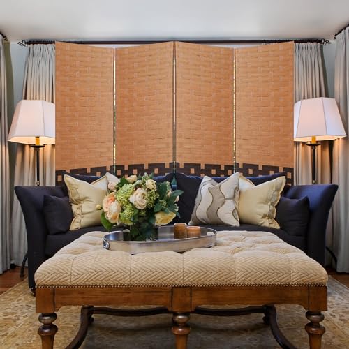 Black 4-Panel Folding Room Divider S85968