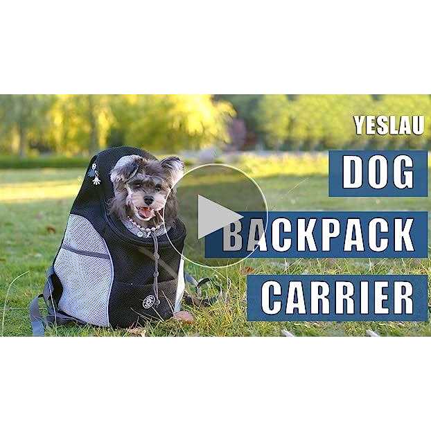 Dog Backpack Carrier Pet Carrier for Small Medium Dogs Travel Bag Breathable Adjustable with Safety Reflective Strips Z11361