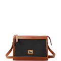 Black/Gold Nylon Zip Crossbody P57576