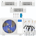36,000 BTU 3 Zone Ceiling Cassette Ductless Air Conditioner and Heat Pump F465068