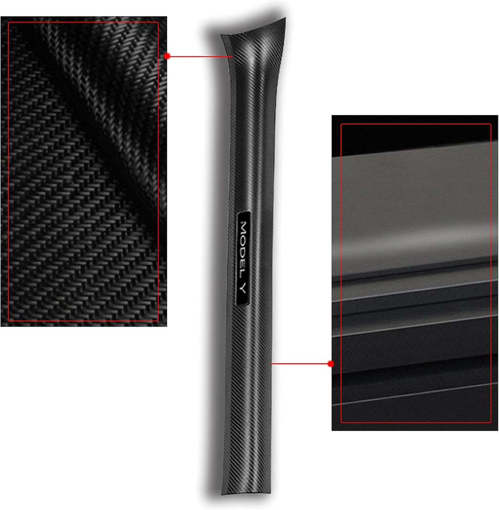 Matte Carbon Fiber ABS Door Sill Protector Set V251