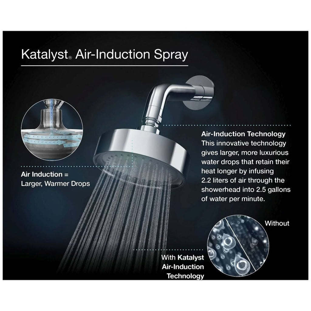 Vibrant Polished Nickel Single Function Shower Head J64917